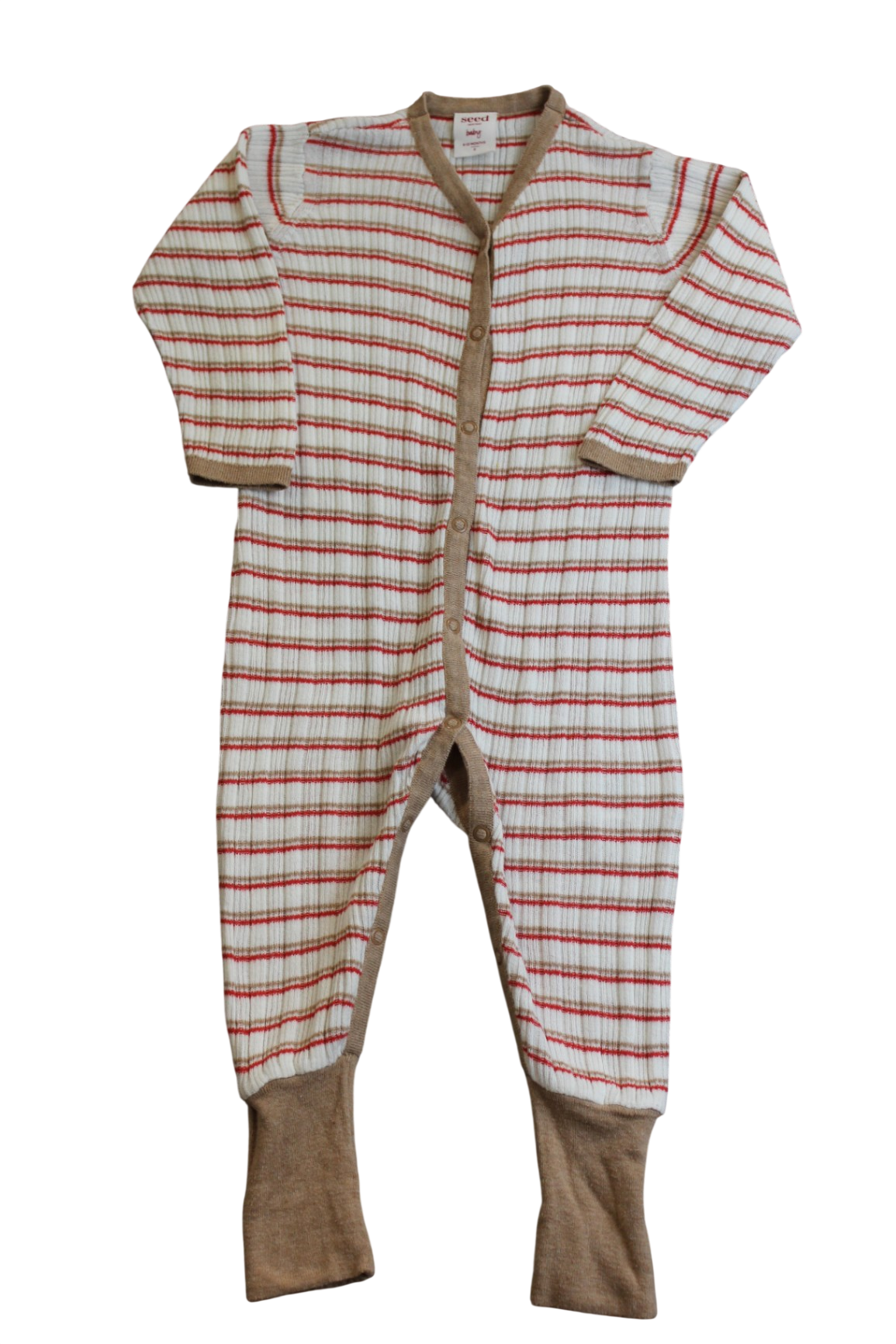 Seed Jumpsuit, Cream, red and brown, 0