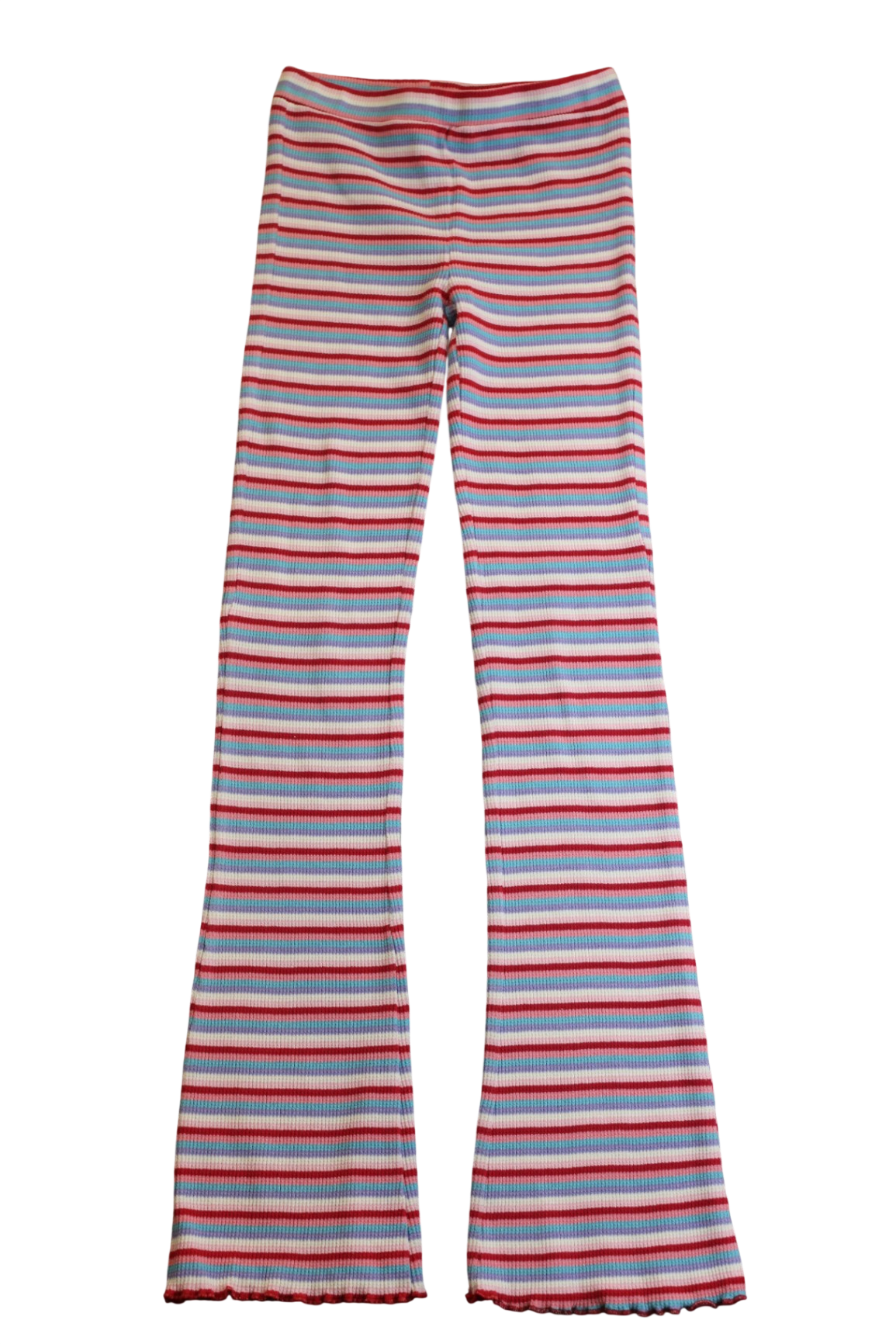 Milky Flared Leggings, Multi stripe, 12