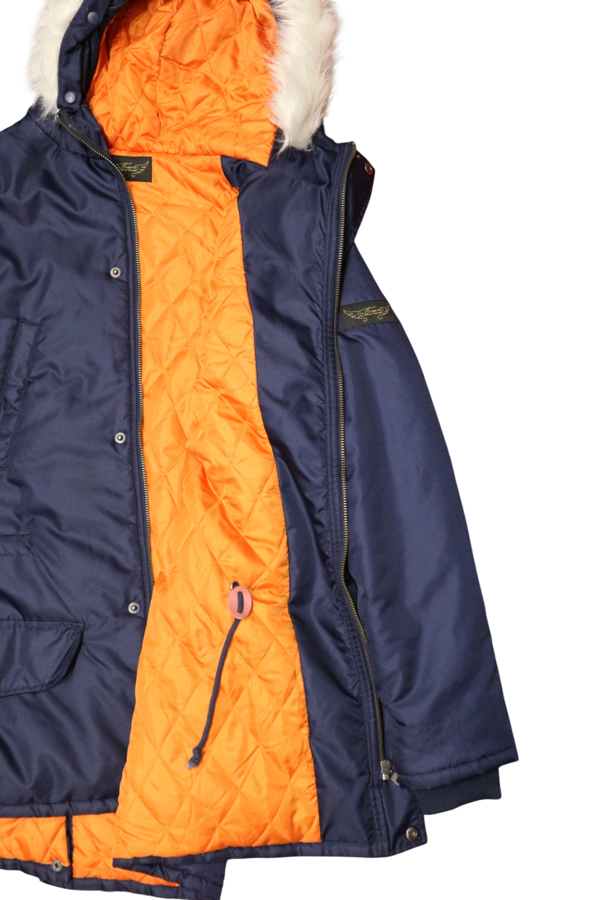 Finger in the Nose Parka, Navy Blue, 14/15
