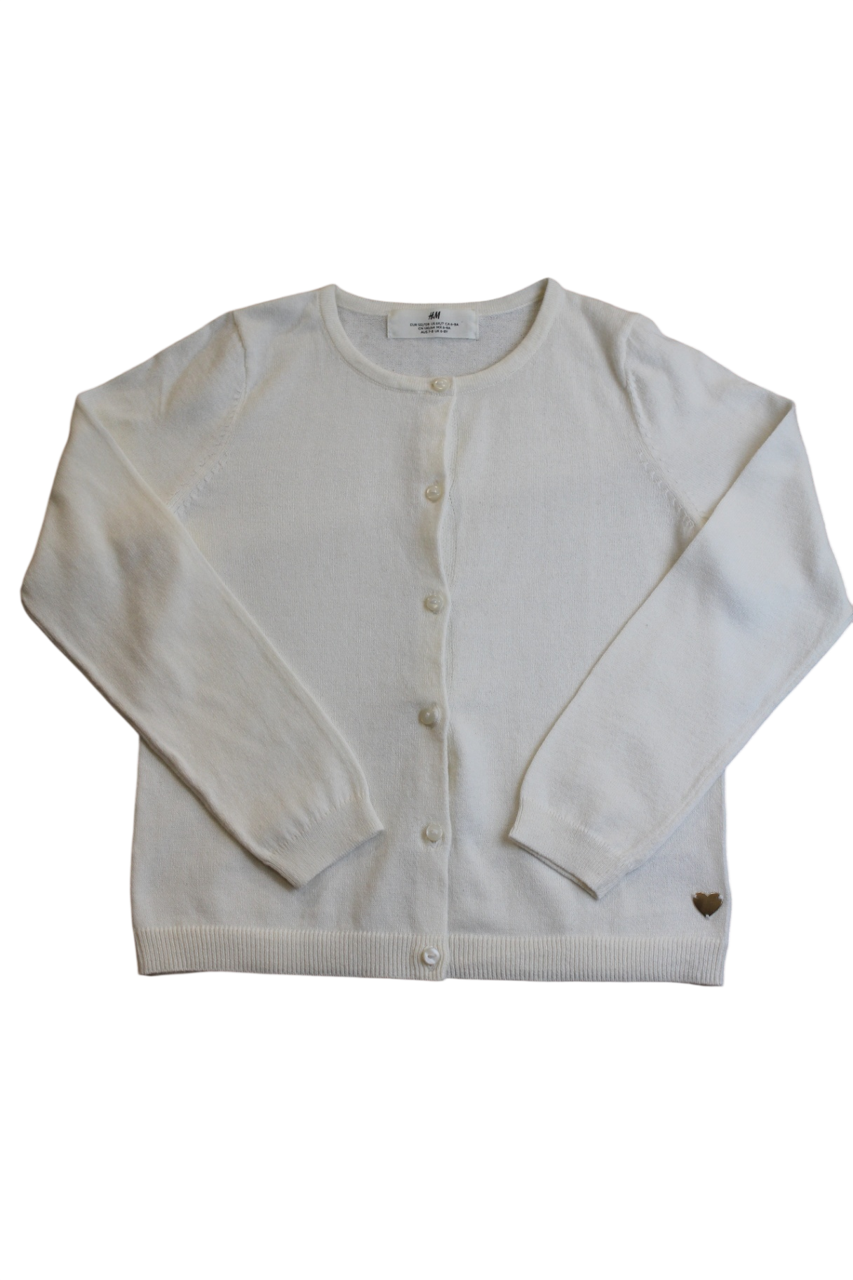 H&M Cardigan, Cream, 8