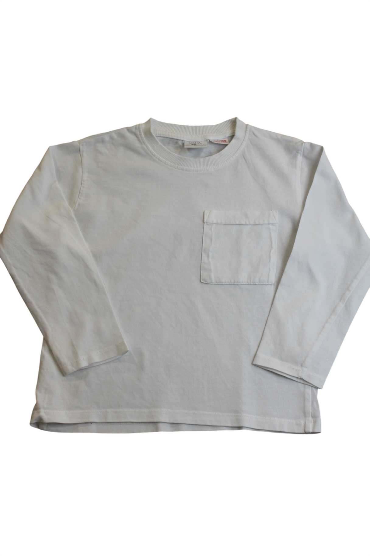 Zara Long-Sleeve Top, White, 5