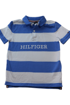 Tommy Hilfiger Polo Shirt, Blue and White, 122 (7)