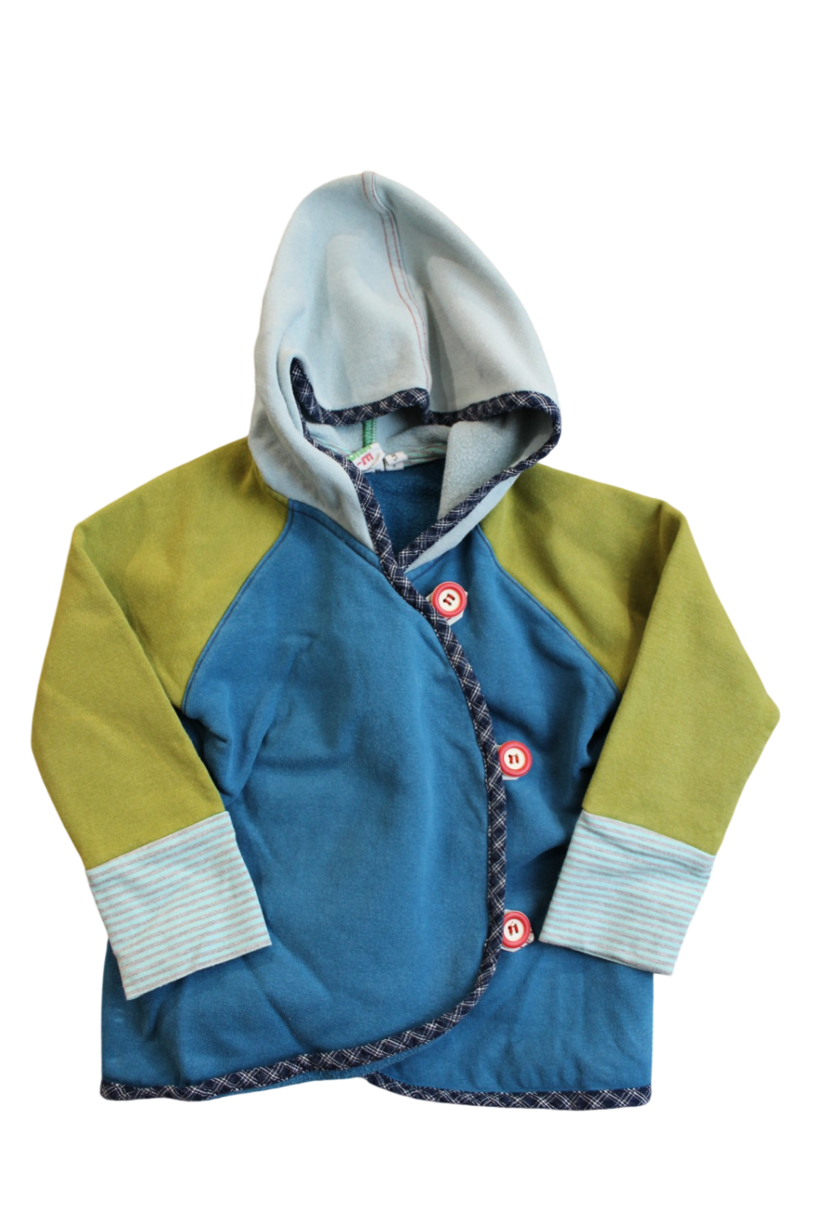 Oishi-m Jacket, Blue, olive green and light blue, 3