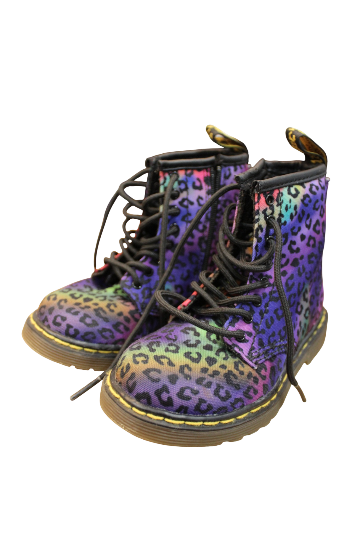 Dr Martens Boots, metallic cheetah print, Eu 24/US 8