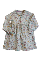 Purebaby Dress, Cream with multicolour floral print, 2