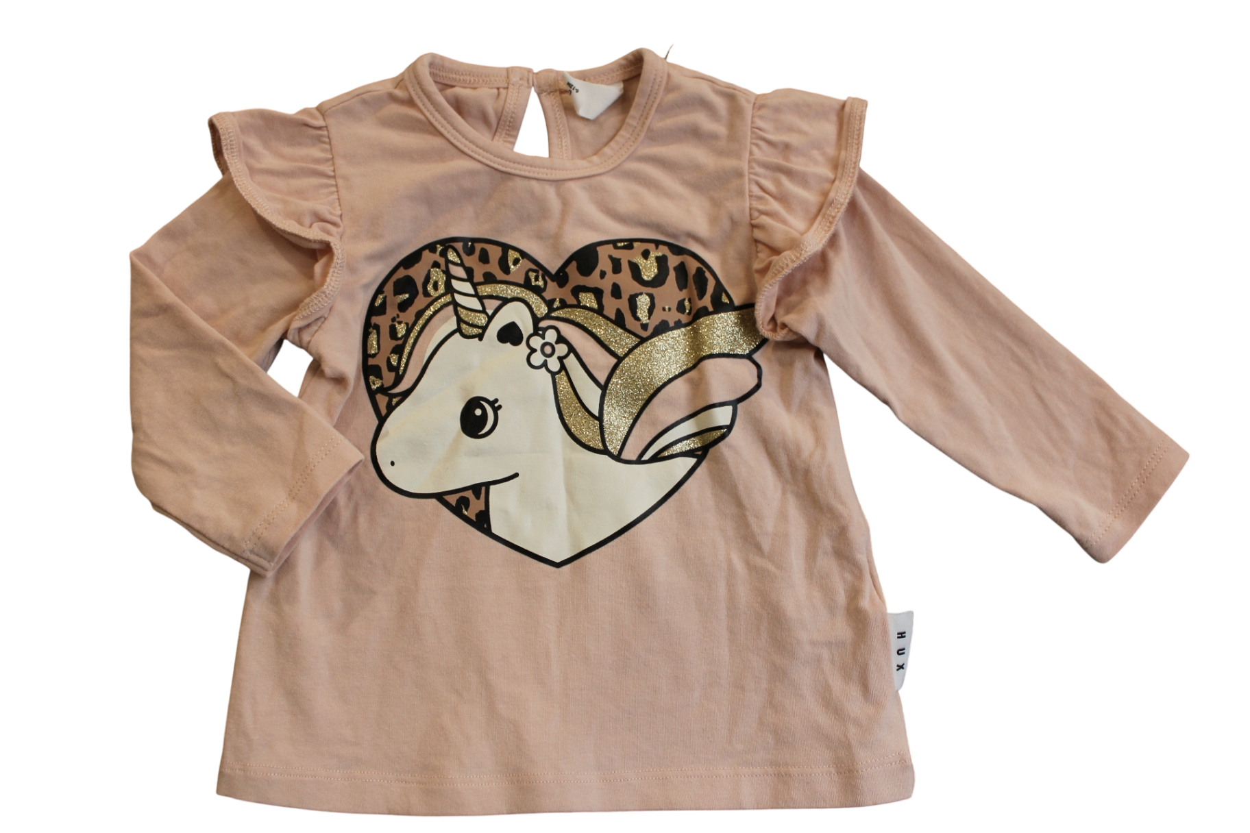 Huxbaby Long-Sleeve T-Shirt, Pink/Unicorn, 0