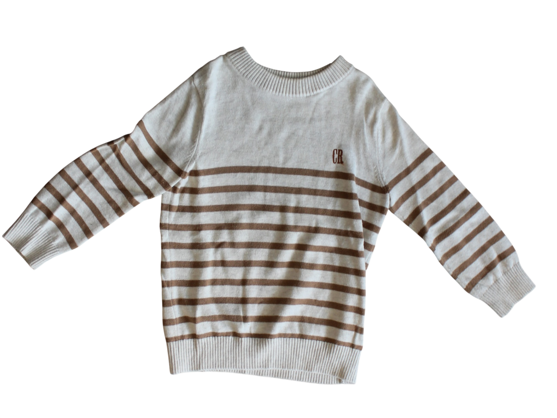 Country Road Jumper, Cream and Brown stripe, 2