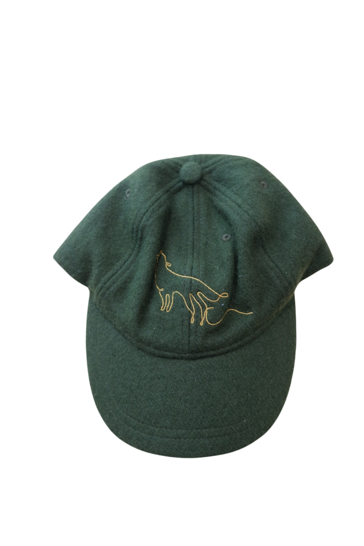 Honest Wolf Hat, Dark Green, One Size