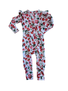 Snuggle Hunny Jumpsuit, White / strawberry , 0