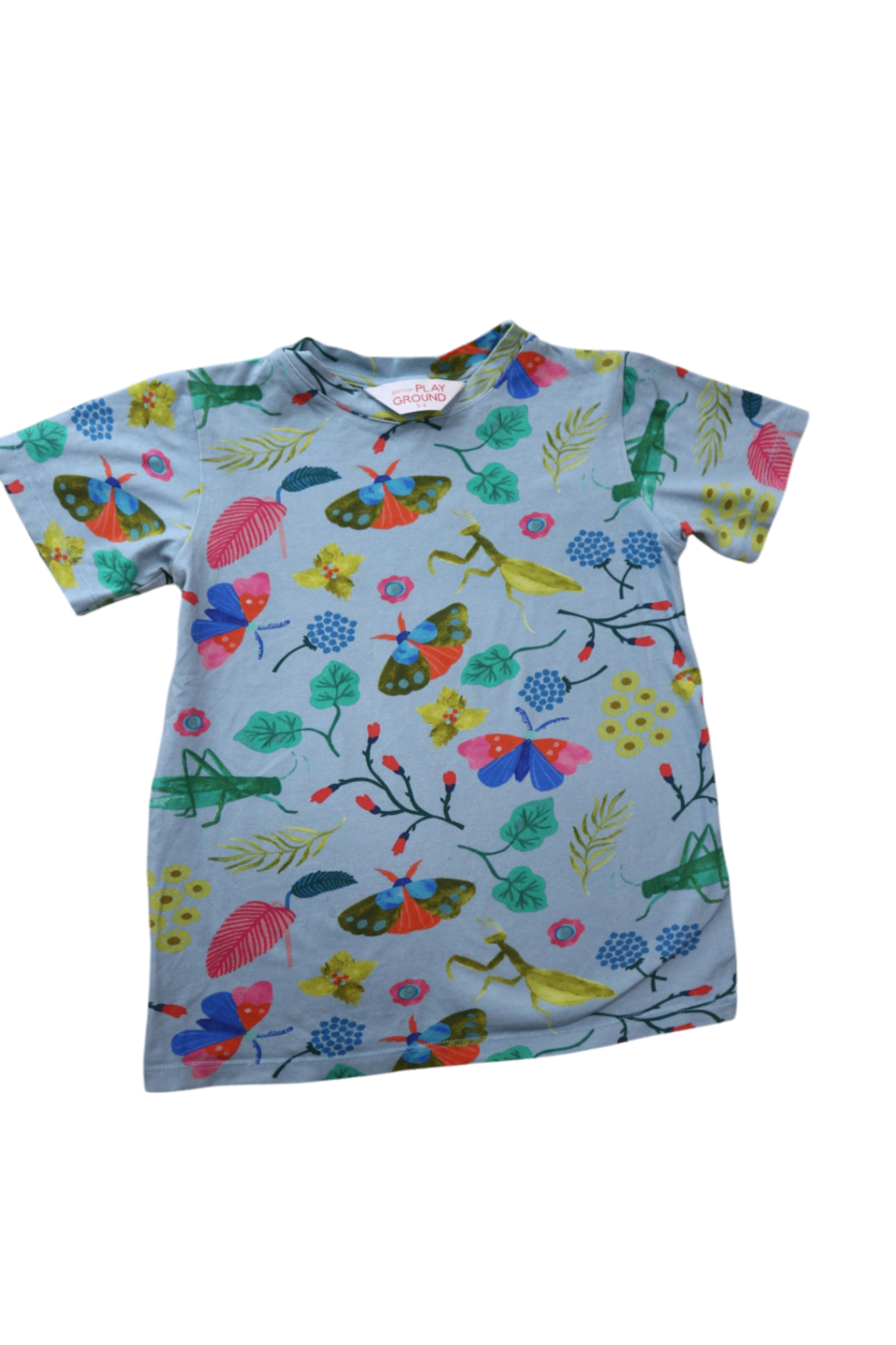 Gorman Playground T-Shirt, Light Blue Bugs Multi, 5-6Y