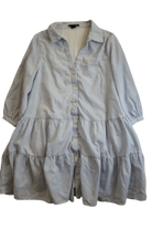 Ripe Maternity Dress, Light blue and white, Small/10