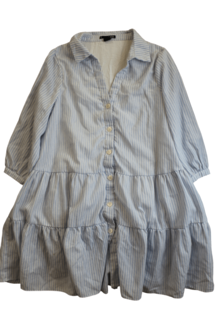 Ripe Maternity Dress, Light blue and white, Small/10