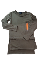 Lil MR Long sleeve T-shirt, Khaki, 4