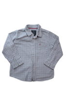 Zara Shirt, White, grey and green, 18-24M