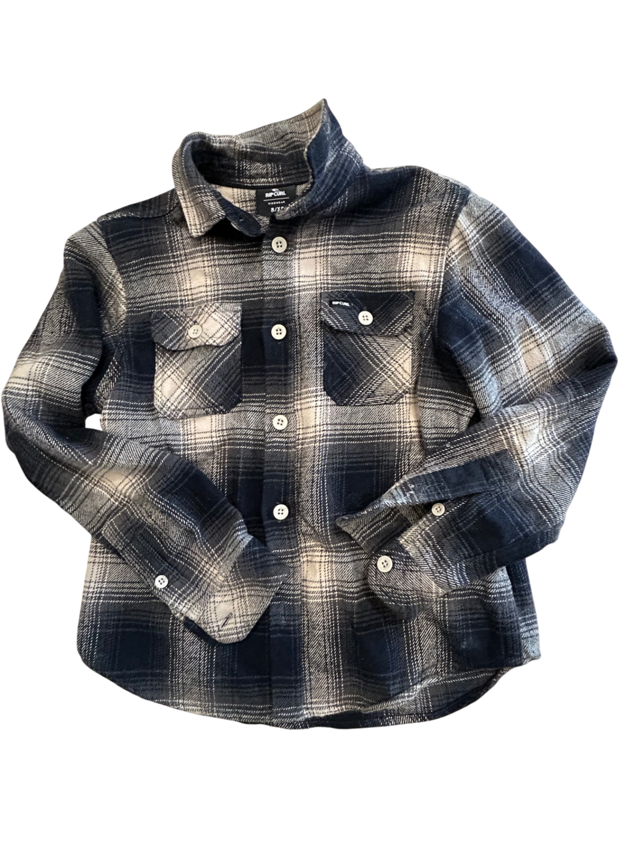 Rip Curl Shirt, Black, cream and grey, 8