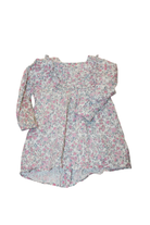 Bebe by Minihaha Dress, White with pink and blue floral print, 1