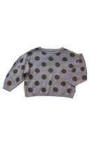 Grown Jumper, Grey Brown Flowers, 5