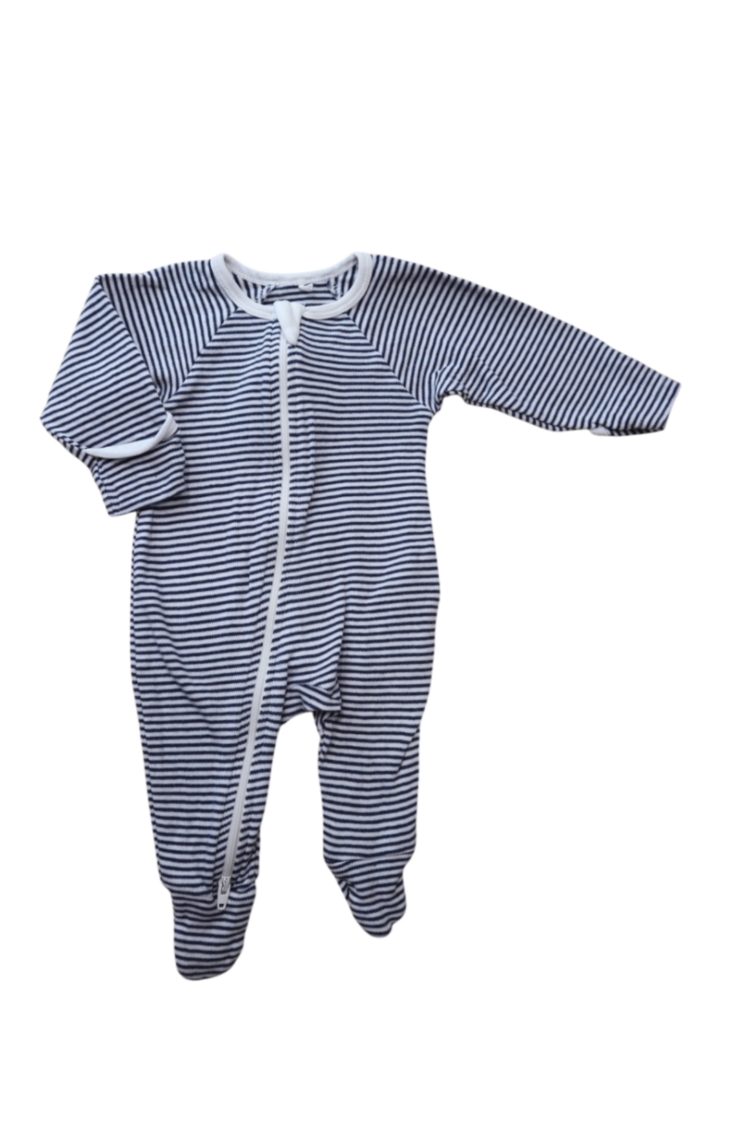Purebaby Jumpsuit,navy/White Stripes, 0000