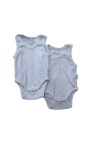 Purebaby Bodysuit, White, 0000