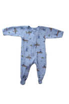 Purebaby Jumpsuit, Light Blue Multi, 0000