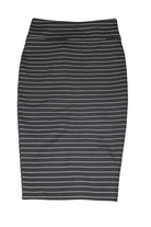 Ripe Skirt, Black with white stripes, XS