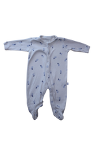 Marquise Bodysuit, White w Blue Ducks, 0000