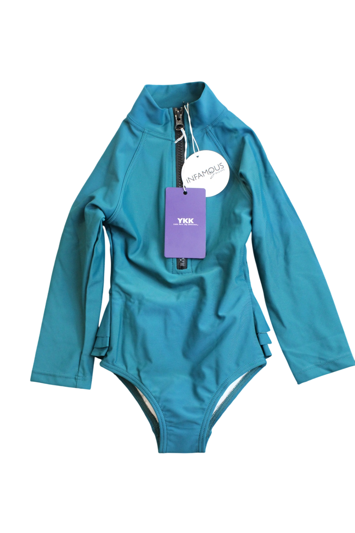 Infamous Swim Swimsuit, Teal, 0