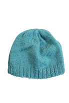 Handknit Hat, Teal,