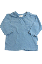 Purebaby Long-Sleeve Top, Blue, 00
