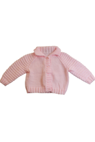 Handknit Knit Cardigan, Pink, 00