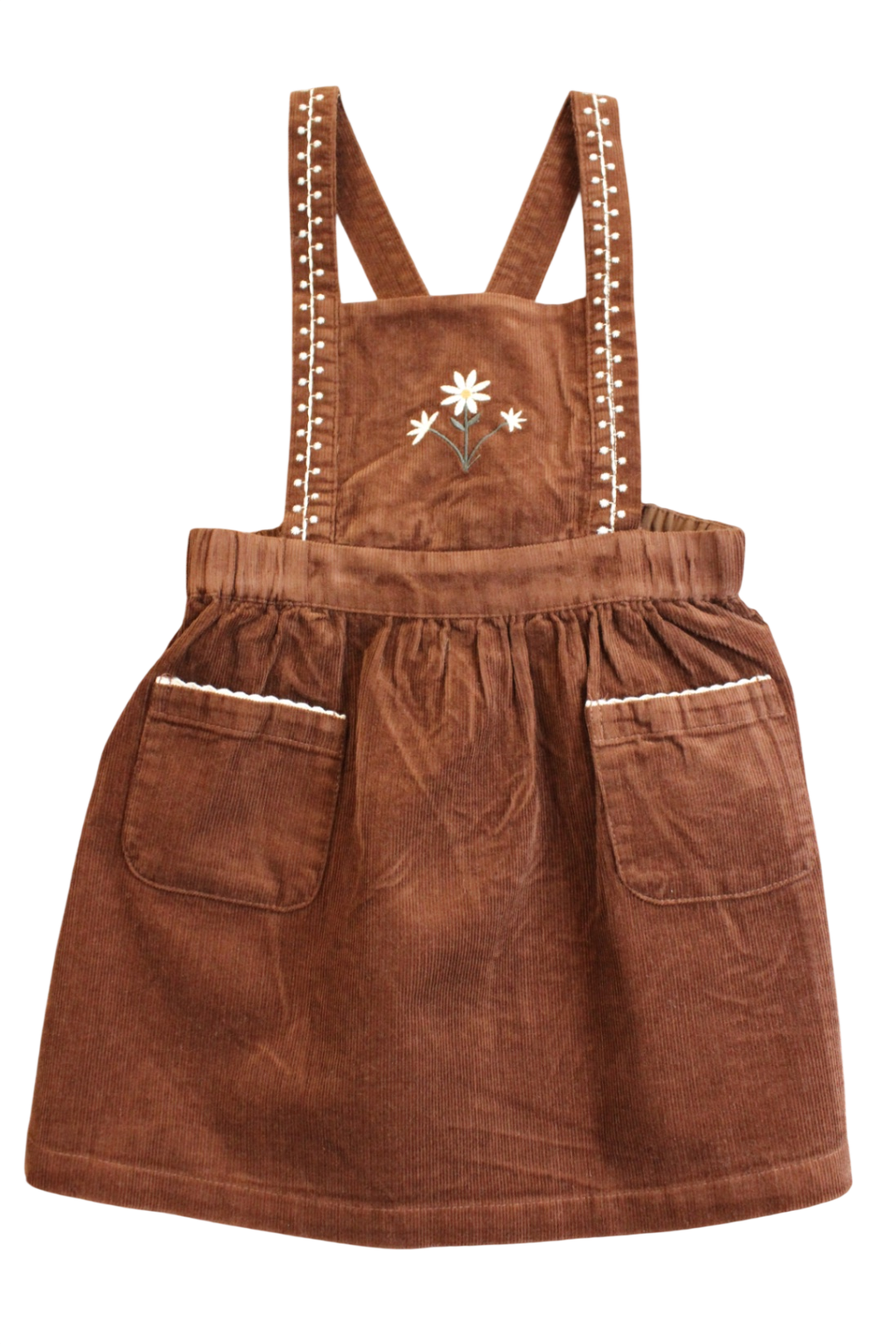 Zara Pinafore, Brown, 4