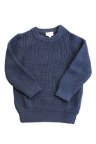 Seed Knit Jumper, Navy Blue, 3