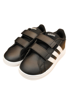Adidas Sneakers, Black with white accents, 26