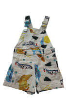 *Gorman Playground Overalls, Cream with multicolour print, 2-3