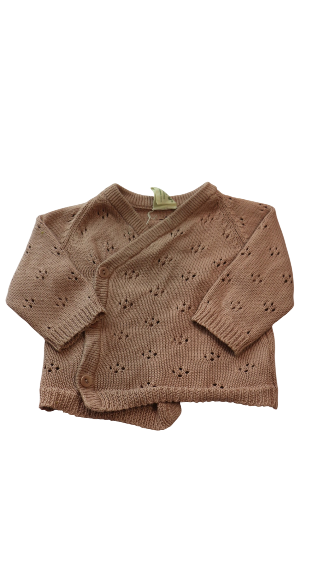 Nature Baby Cardigan, Dusty Pink, 000