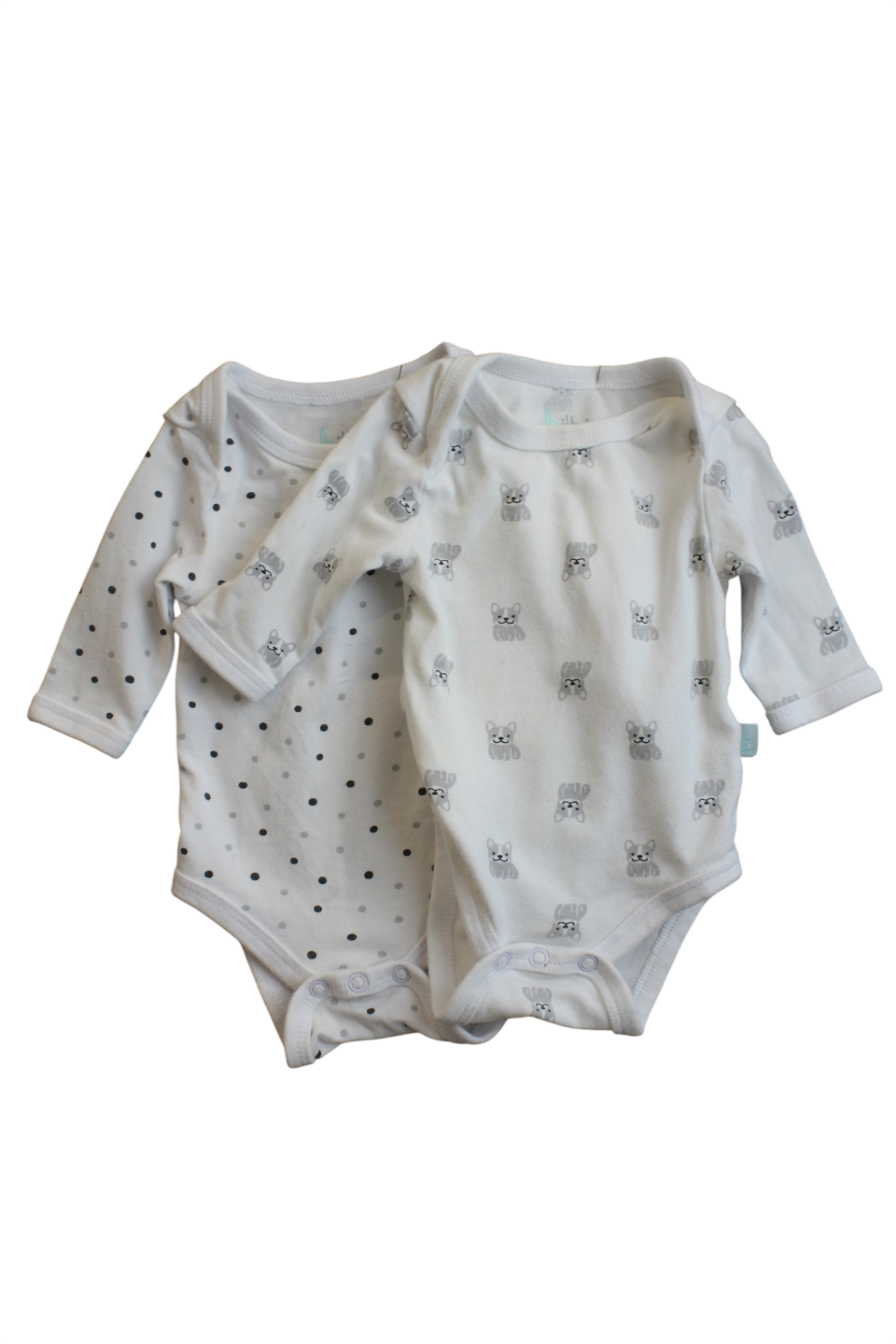 Bilbi Bodysuit 2 Pack, White, 00000