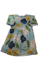 Gorman Dress, Light blue with multicolour print, 6-7
