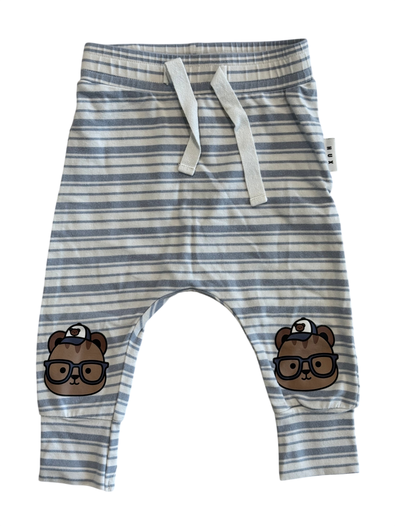 Huxbaby Pants, Blue and white stripe, 0