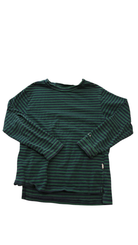Minti Long-Sleeve T-Shirt, Green and Navy stripe, 4