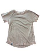 Holly and Humphrey T-Shirt, Cream/Fluro green stitch, 8