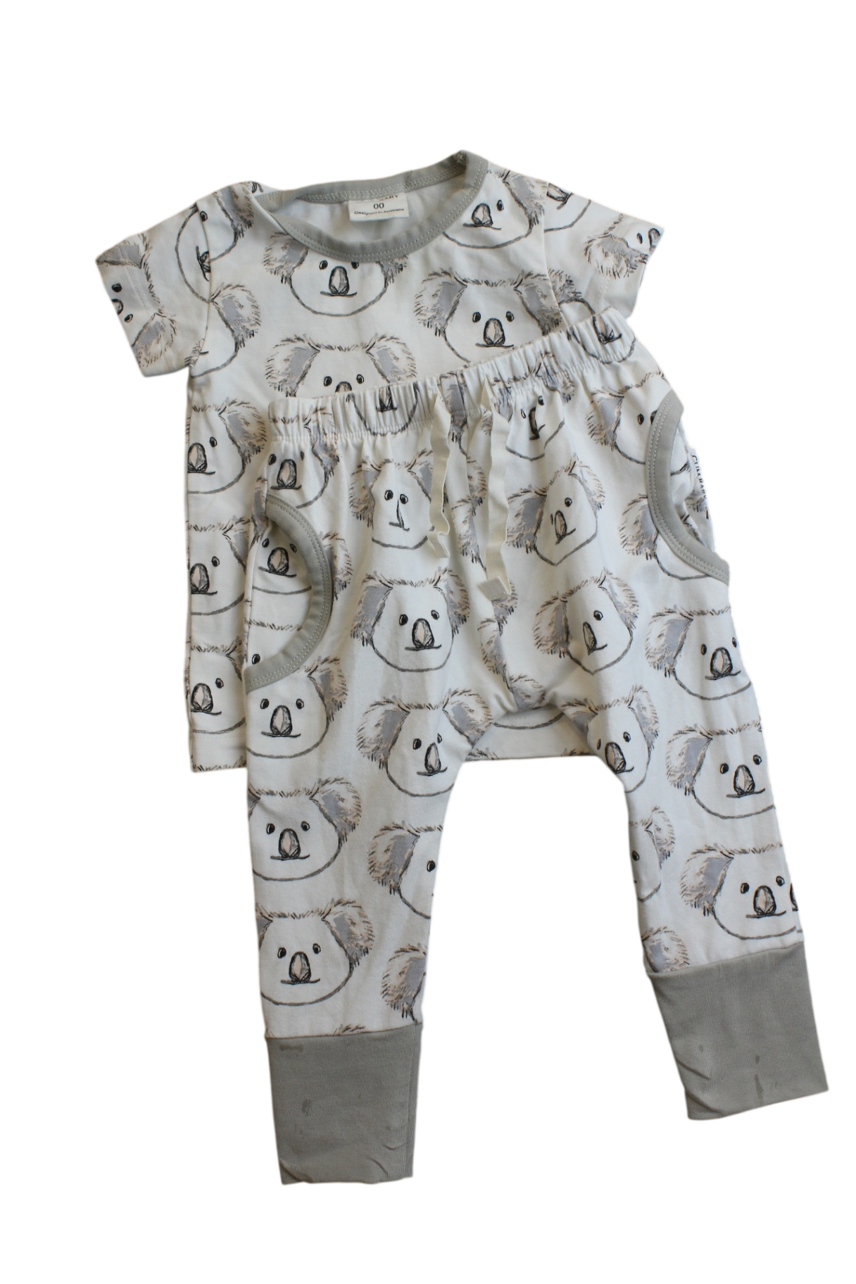 Gum Baby Outfit, White, 00