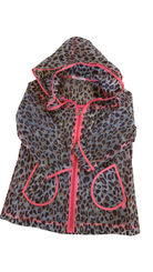 Billieblush Raincoat, Clear/Leopard print, 5