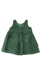 Nature Baby Dress, Green Cord, 1