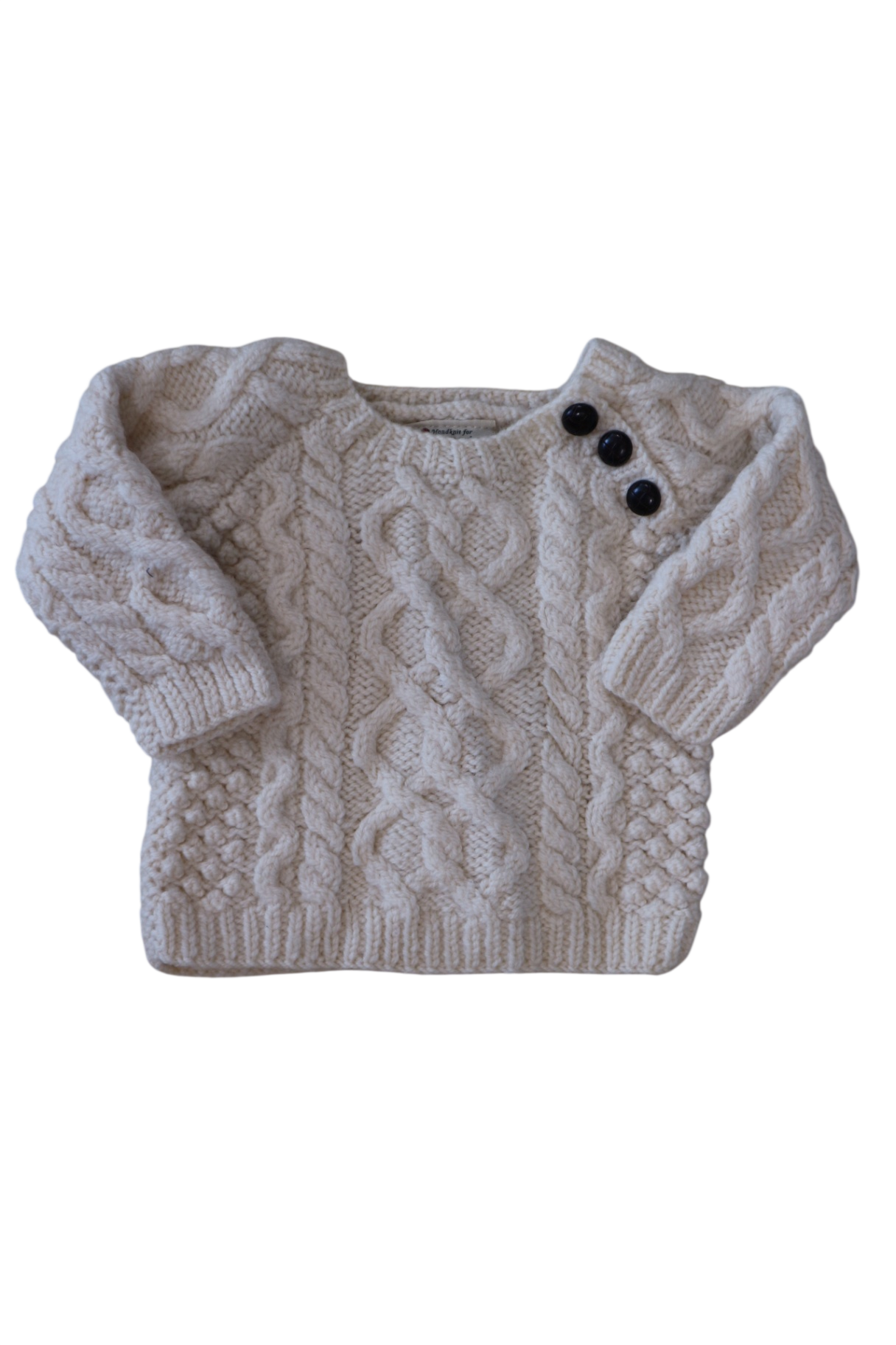 Handknit for Carraig Donn Knitwear, Cream, 0