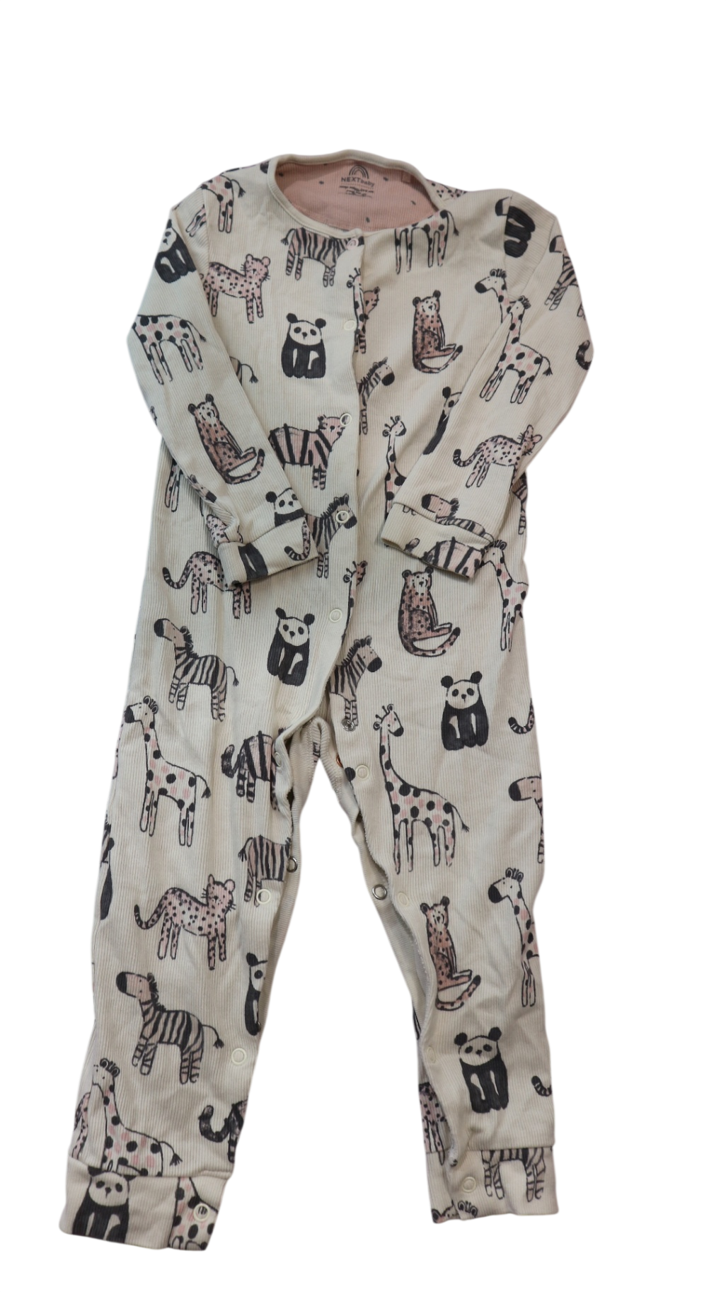 Next Jumpsuit, Cream/animal print, 2
