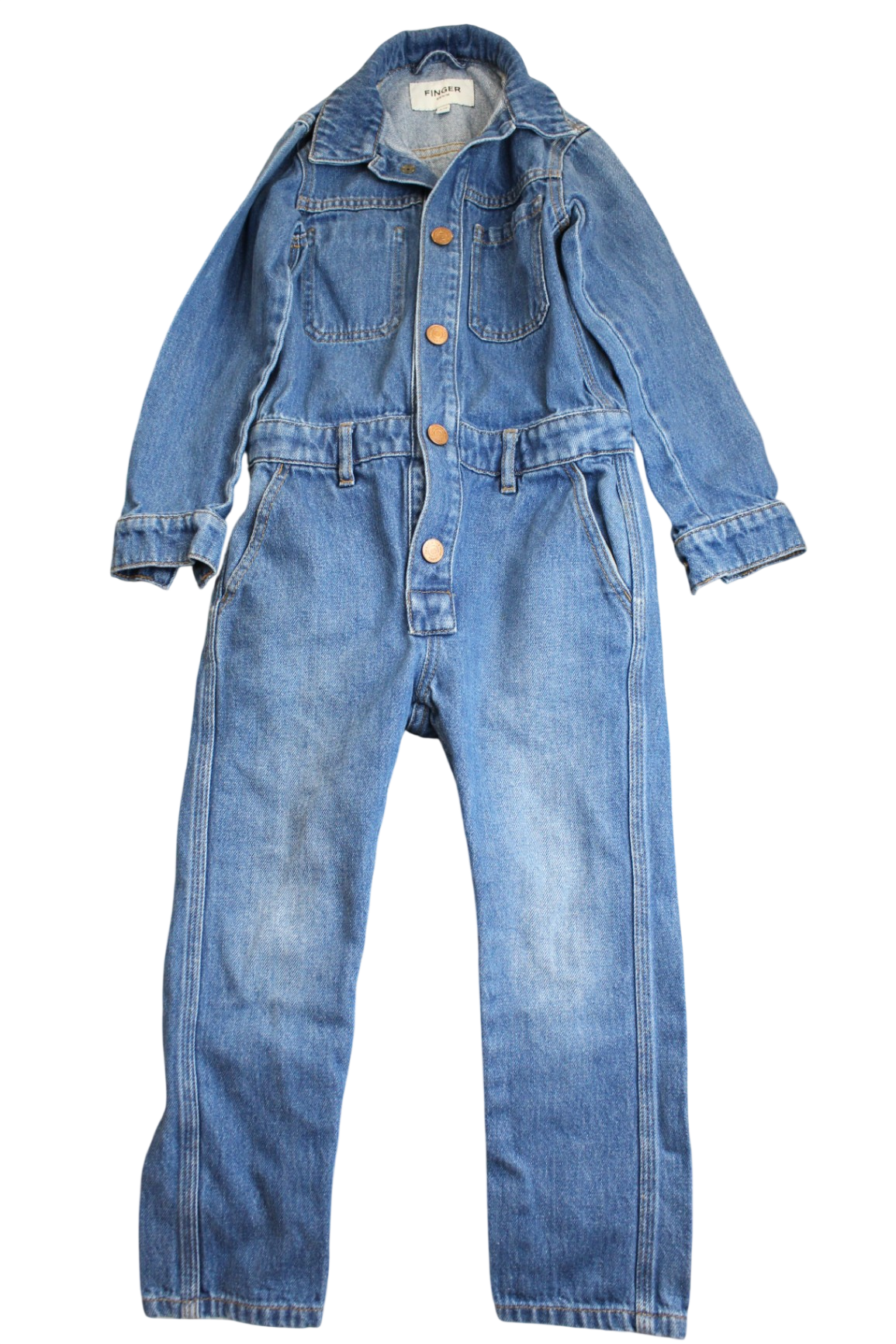 Finger in the Nose Boilersuit, Blue, 6-7