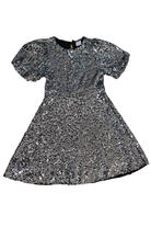 Zara Dress, Black and silver sequin, 12