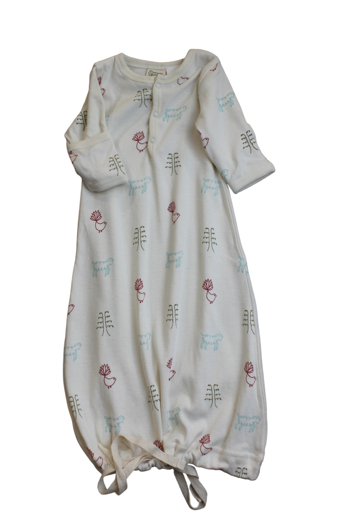 Nature Baby Sleepsuit, Cream, 0000