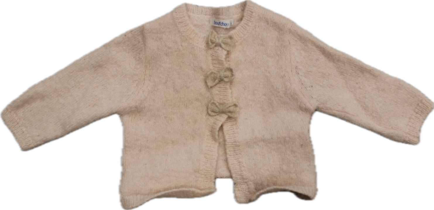 Bout’chou Cardigan, Light pink, 9m