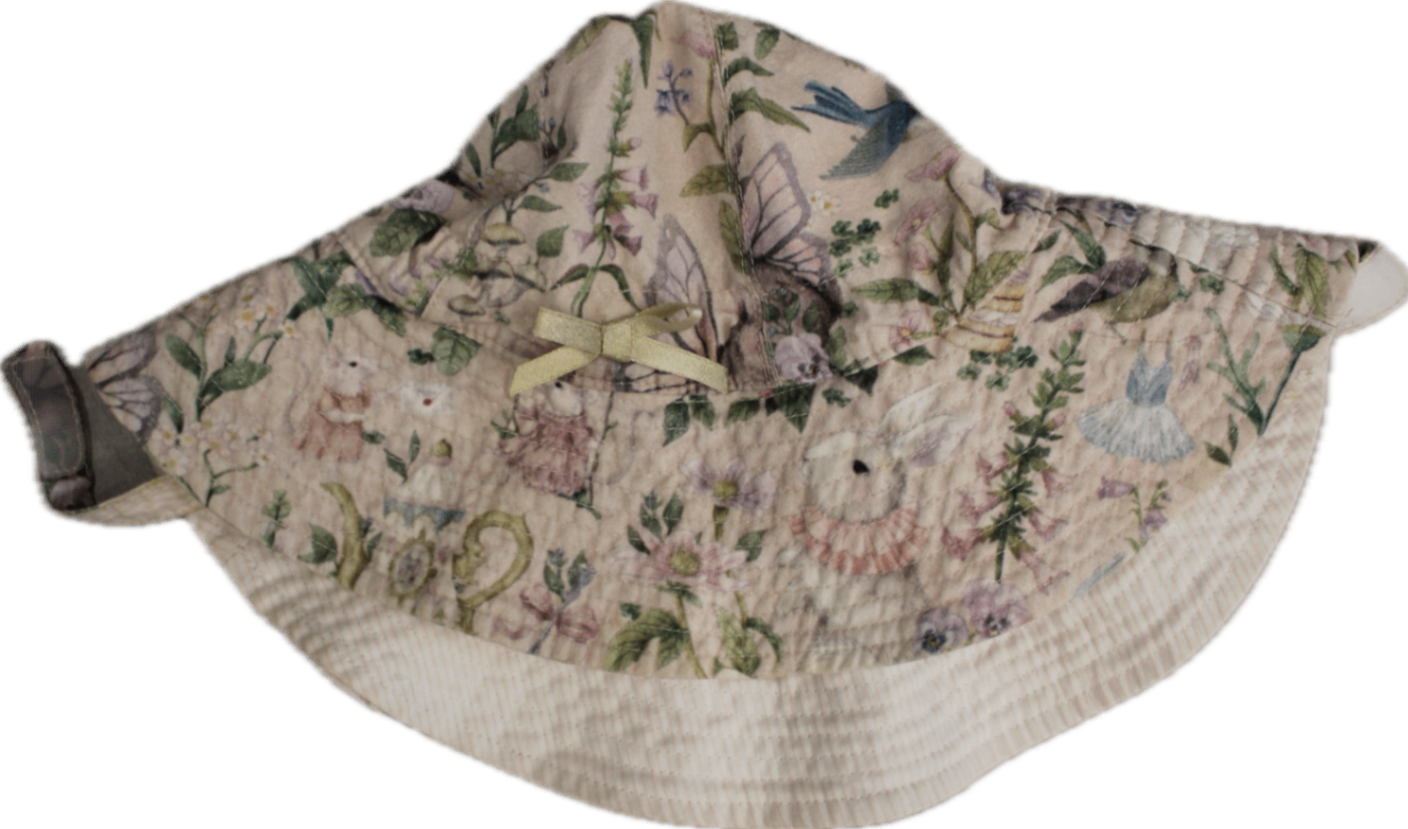 Fleur Harris x Walnut Hat, Pink, floral multicolour, S